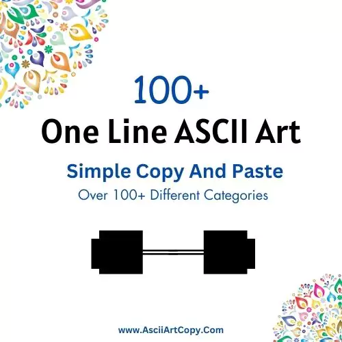 100 One Line Ascii Art Simple Copy And Paste